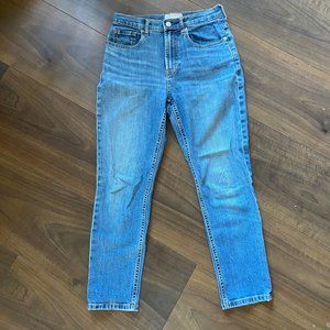 Everlane High Waist Straight Ankle Jeans - Size 26